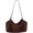 Coffee, variant on Suede Cow Leather Hobo Bag, Soft Slouch Shoulder Handbag, 13.78x5.91x7.87inch