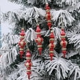 thumbnail image 6 of Plastic Christmas Ball Drop Finial Ornaments Holiday Trees Wreaths & Garland Decor Red Color (3 Pieces), 6 of 7
