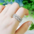thumbnail image 4 of Cubic Zircon Crystal Big Circle Finger Ring for Brides Wedding Party Accessories, 4 of 7