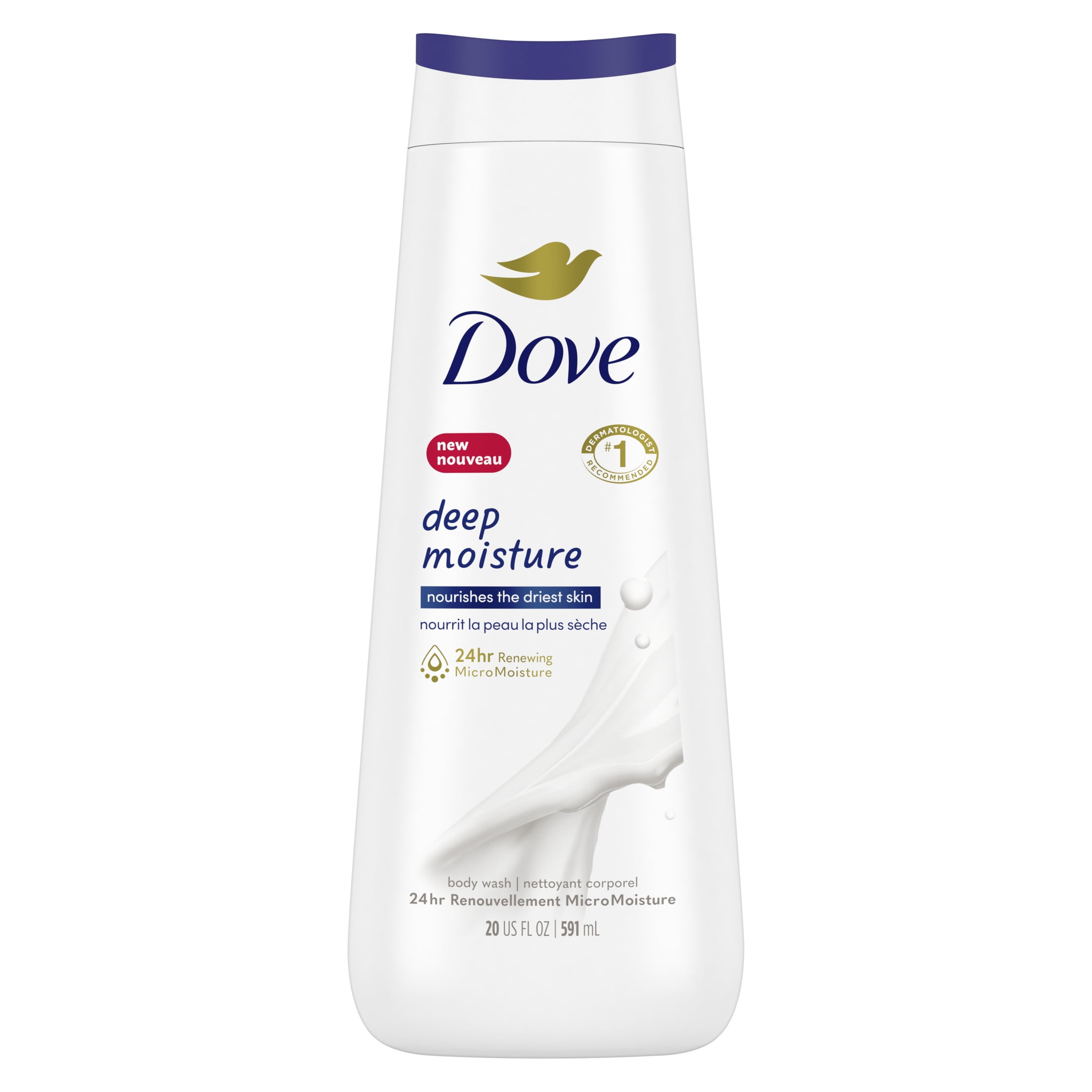 Dove Deep Liquid Body Wash Cleanser, 20 oz - Walmart.com