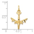 thumbnail image 3 of 10k Yellow Gold Jet Airplane Charm Pendant, 3 of 3