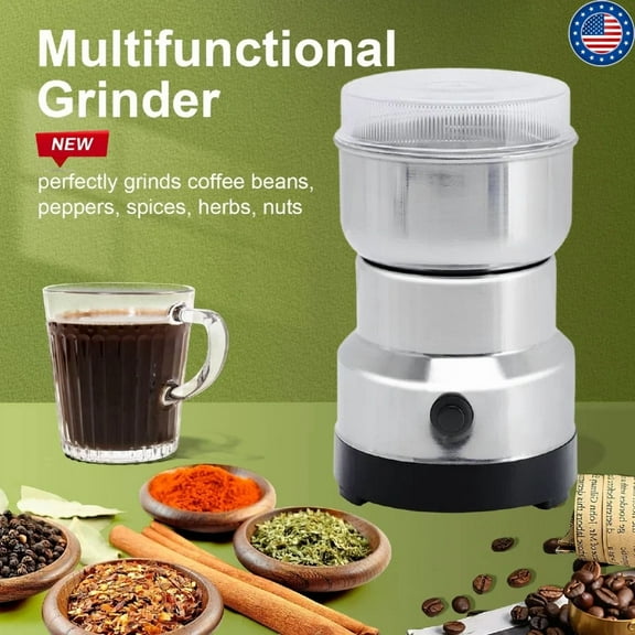 Electric Coffee Bean Grinder Nut Seed Herb Grind Spice Crusher Mill Blender New
