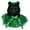 Black/Green Sequins, variant on Petitebelle Rhinestone Happy St Patrick's Day Puppy Dog Dress (White/Green Clovers, Small)