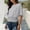 Gray, variant on Women's T-shirts Banded Bottom Tops Elastic Waist Shirts Short Sleeve T Shirt Crewneck Tighten Waist T-shirt Solid Color Basic Tees Crop Tops for Women Boho Tops for Wome Coffee M