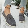 thumbnail image 2 of Women's Sneakers with Stylish Design Casual Comfort Women's Casual On Loafers Comfortable Flat Shoes Soft Suede Breathable Everyday Walking Sneakers For Women, 2 of 9