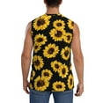 thumbnail image 4 of Balery Sunflower 6 Men's Sleeveless Muscle Shirts Workout Tank Top, Moisture Wicking, Odor Protection-X-Large, 4 of 8