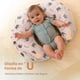 thumbnail image 3 of Almohada de Lactancia para Bebé Cojín Multiusos Posicionr Tejido de Mezcla de Algodón Incluye Cojín de Lactancia + Funda Removible, 3 of 3