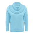 thumbnail image 4 of JIAYUE Women's Sweater Cowl Neck Solid Color Long Sleeve Pullover Soft Casual Knit For Everyday Comfort And Style Trendy Female Tops, 4 of 5