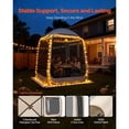 thumbnail image 3 of Screen House Tent, 6 x 6 ft, 4-6 Person Pop Up Screen Tent, Portable Screened in Canopy with Carry Bag, Netting Sides, Ground Stakes, for Garden, Patio, Backyard, and Outdoor Activities, Beige, 3 of 9