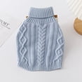 thumbnail image 2 of Aosijia Dog Sweaters Winter Warm Dog Clothes Turtleneck Knitted Pet Clothing Puppy Cat Sweater Vest Coat for Small Dogs Blue XXS, 2 of 10