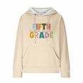 thumbnail image 6 of VISALY Hoodies Pullover Graphic Sweatshirts Plus Size for Women Trendy 2025 Cute Casual Sweater Winter Pullover Sweatshirts Oversized Sweatshirt Waffle Sweater Fall Sweatshirt Khaki Xl, 6 of 7