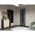 thumbnail image 4 of Front Exterior Prehung Steel Door / Ronex 0130 Grey / Entry Metal Modern Painted W36x96 Right-hand, 4 of 5