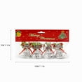 thumbnail image 2 of Jwshufel 4 Pack Jingle Bells Christmas Ornaments Christmas Decorations Hanging Christmas Decorations Delicate Bells Merry Christmas Wishes Suit Christmas Tree Wreaths Gift Wrapping 2In Silver, 2 of 2