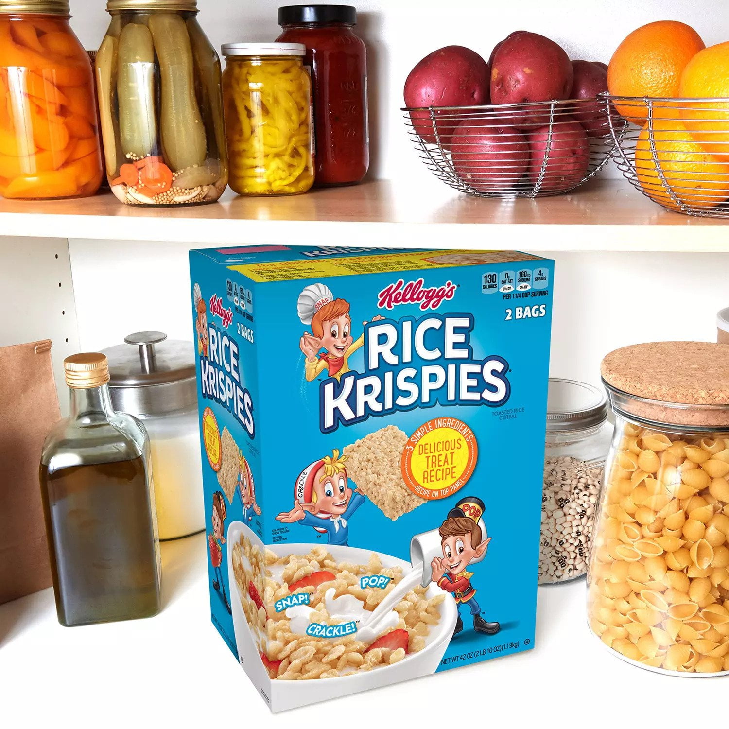 Kellogg's Rice Krispies Packaged Breakfast Cereal (42 oz., 2 Pk.)