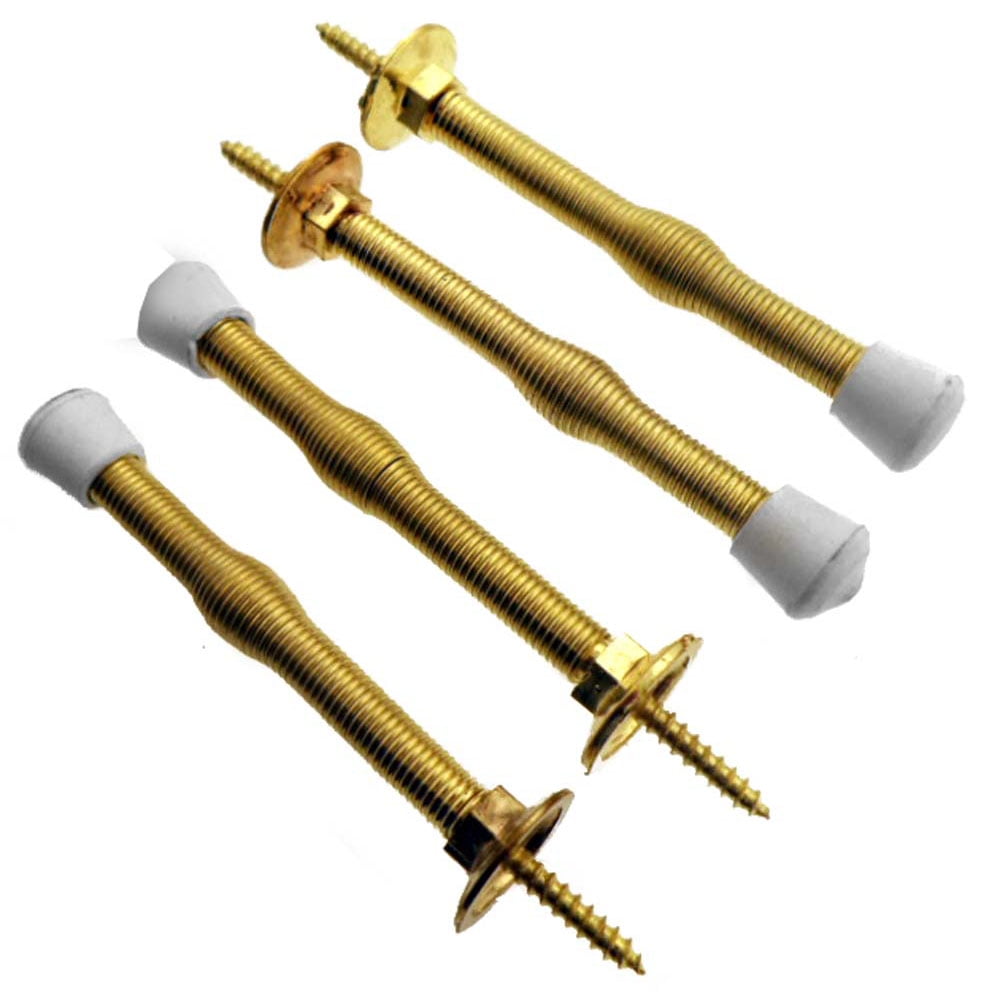 4 Piece SpringType Door Stoppers with Rubber Tips HW90064 Walmart
