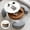 Brown, variant on MDQMD Round Coffee Table with Lift Top & 3 Stools, White Faux Marble Adjustable Height Table with Hidden Storage, 31.5" Diameter Space-Saving Set for Apartments/Condos