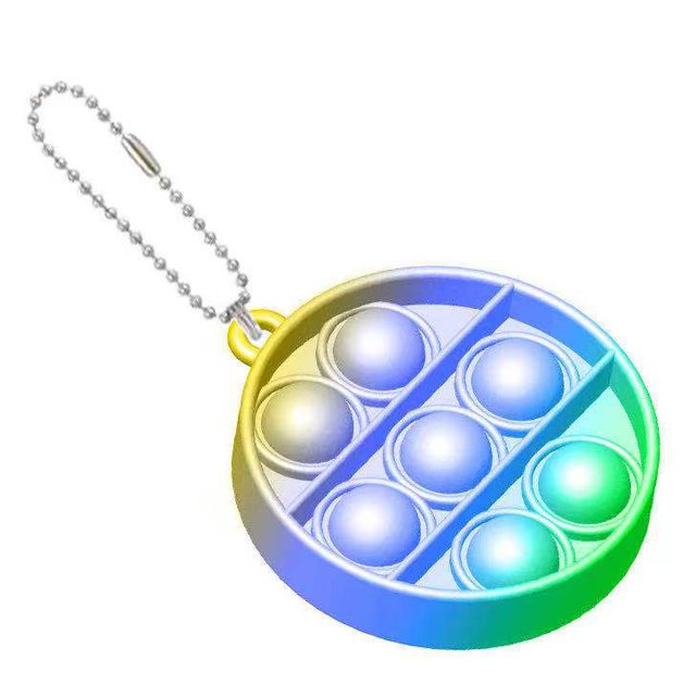 SAYOO Jouet à Bulles Pop avec Trou de Suspension Accessoire Sensoriel