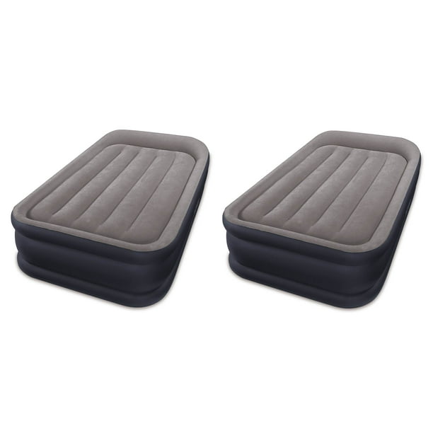 Intex Deluxe 16.5" Air Mattress, with Builtin Pump, Twin