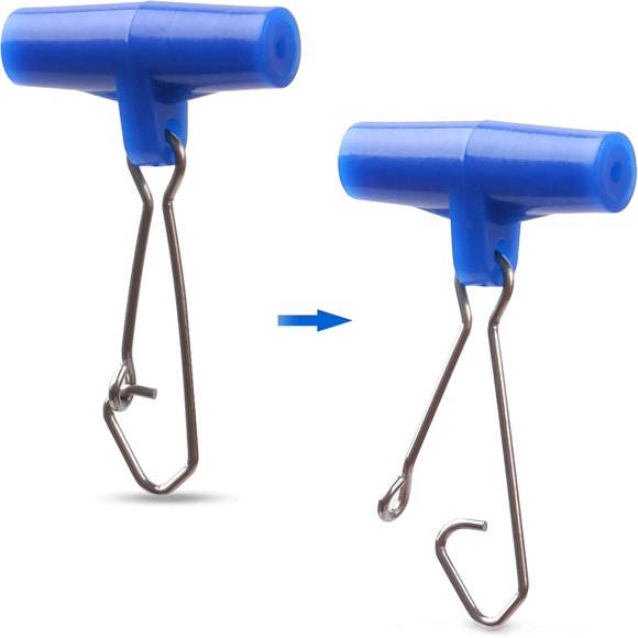 shiyou-38Pcs Fishing Sinker Slide Heavy Duty Fishing Line Sinker Slider with Duo Lock Snap Clips Saltwater Sinker Weights Connector