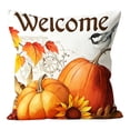 thumbnail image 2 of 1PC Fall Harvest Pillow Cover, 18" Thanksgiving Throw Cushion Case with Pumpkin & Floral Patterns, Rustic Autumn Home Decor for Couch & Sofa (Inserts Not Included), 2 of 6