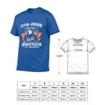 thumbnail image 5 of LAOLIUSN Men’s Women’s America 250th Anniversary T-Shirt 1776-2026 Patriotic Bald Eagle USA Flag Graphic Tee, 100% Cotton, S-4XL, 5 of 5