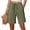 BST48-Army Green, variant on Womens Shorts Bermuda Knee Long Length Cotton Wide Leg Plus Size With Pockets Trendy Lounge Resortwear Coffee L
