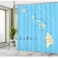 thumbnail image 4 of Nautical Shower Curtain, Shells Sea Horse Corals Fish Sandy Beach Exotic Watercolor Effect, Cloth Fabric Bathroom Decor Set with Hooks, 48" W x 72" L, White Coral, 4 of 4
