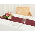 thumbnail image 5 of Unique Bargains 1 Pack Solid Color Table Runner Long Linen Table Banner Wine Red 12"x83", 5 of 5