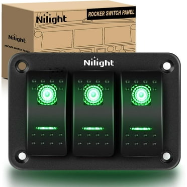 8 gangs On-Off Switch Panel LED Backlight Universal Power System ...