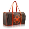 thumbnail image 2 of Mavel Spiderman Mini Duffle Bag for Kids  Spider-Man Travel Bag for Boys or Girls  Miles Morales Lightweight Black & Red Spiderverse Overnight Bag with Adjustable Strap  Ages 3+, 2 of 7
