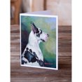 thumbnail image 2 of Harlequin Great Dane Greeting Cards and Envelopes Pack of 8, 2 of 2