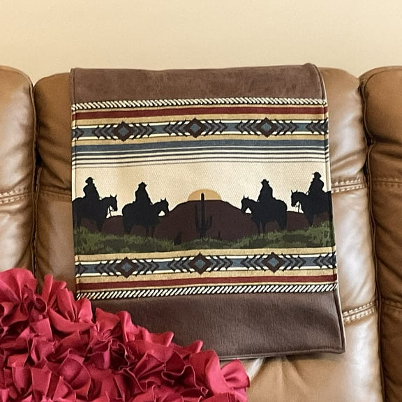 Headrest covers for furniture slipcover furniture protectors recliners chairs sofas loveseats theater chairs office chairs RVs house decoration Western style.17x27. By: Bittlemen Furniture Co