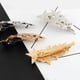 thumbnail image 2 of Horquilla para el pelo, tocado plano de estrella de cinco puntas, piezas de ajuste doradas plateadas, Clips lisos de decoración para mujer, Ropa, zapatos y accesorios Miscelánea Niebla plateada Sonducket AP016973-04, 2 of 6