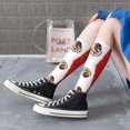 thumbnail image 7 of Women's Knee High Socks Mexican Flag Print Thermal Soft Knee Long Socks, 7 of 7
