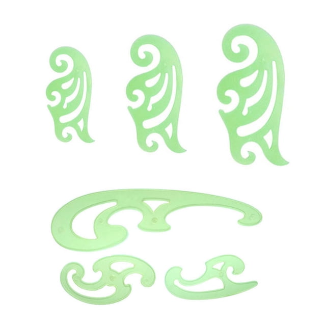 ziyahi 1 Set Circle Stencil Plastic High-quality Convenient Use Eye-catching Templates for Drafting Exquisite Appearance Long Lifespan Type 5