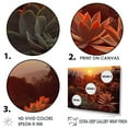 thumbnail image 3 of Designart "Sunset Hues In Cactus Field II" Succulent Floater Framed Wall Art Prints, 3 of 5