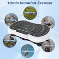 thumbnail image 2 of Máquina de ejercicios con placa vibratoria Bigzzia, capacidad de 450 libras, 2 of 9