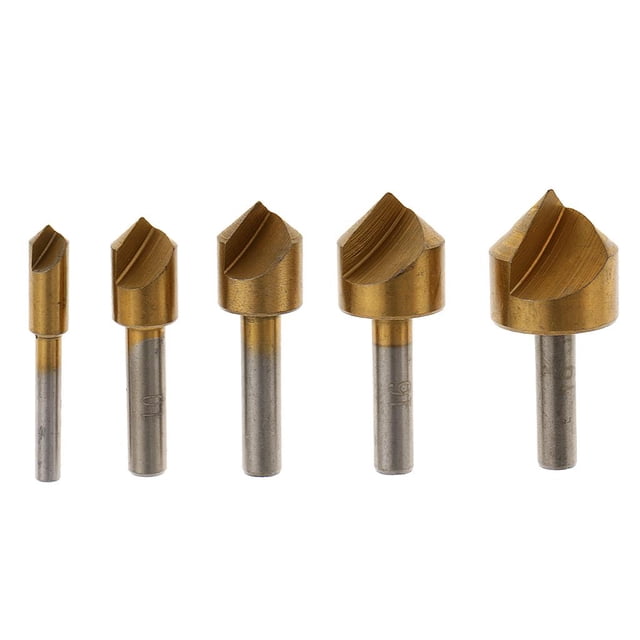 5 uds Broca avellanadora juego de brocas para Metal de madera shamjiam Avellanado 6,10,13,16,19mm