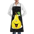 thumbnail image 2 of XMXY Chef Aprons with Pockets for Women Men, Funny Yellow Pear Waterproof Cooking Kitchen Aprons, 28.3 x 20.4 inches, 2 of 8
