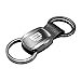 thumbnail image 3 of AU-TOMOTIVE GOLD Metal with Genuine Leather Accent Key Chain for Jeep (Gunmetal), 3 of 4