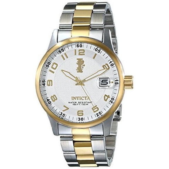 Invicta Men's 15260 I-Force Two-Tone Stainless Steel Silver-Tone Textured Dial Ss Watch