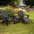 thumbnail image 2 of Pipopa Folding Adirondack Ottoman Set of 2,HDPE Outdoor Foot Rest,Patio Plastic Footstool for Adirondack Chairs,Black, 2 of 6