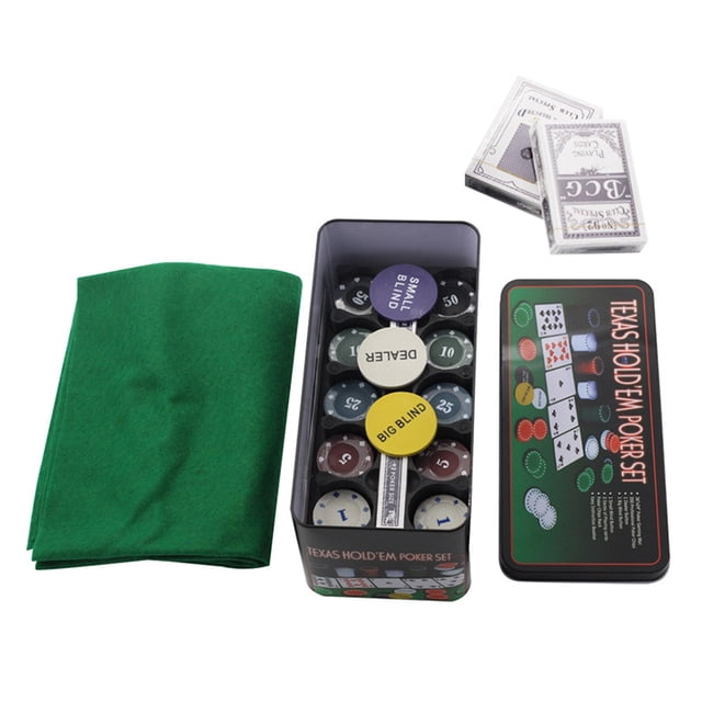 Juego de fichas de blackjack JShteea de póquer Texas de Casino de diseño creativo 200 piezas