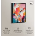 thumbnail image 2 of Sorbet Abstract II Retro Modern Abstract Canvas Wall Art by Art Remedy, Black Floater Frame, 36"x54", 2 of 7