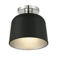 thumbnail image 4 of Trade Winds Nora 1-Light Ceiling Light in Matte Black with Polished Nickel, 4 of 5