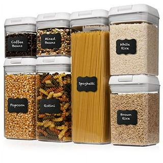 Shazo 2PC 6.3L /213OZ EXTRA Large Airtight Food Storage Cereal Containers  for Bulk Food Storage BPA-Free Plastic Cereal Container with Labels & pen  Pantry Organization 
