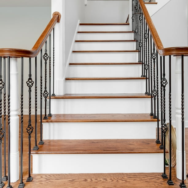 Pegatinas de Escalera Autoadhesivas Uxcell, 6 Piezas de Pegatinas de Vinilo para Decoración de Escalones, Blancas