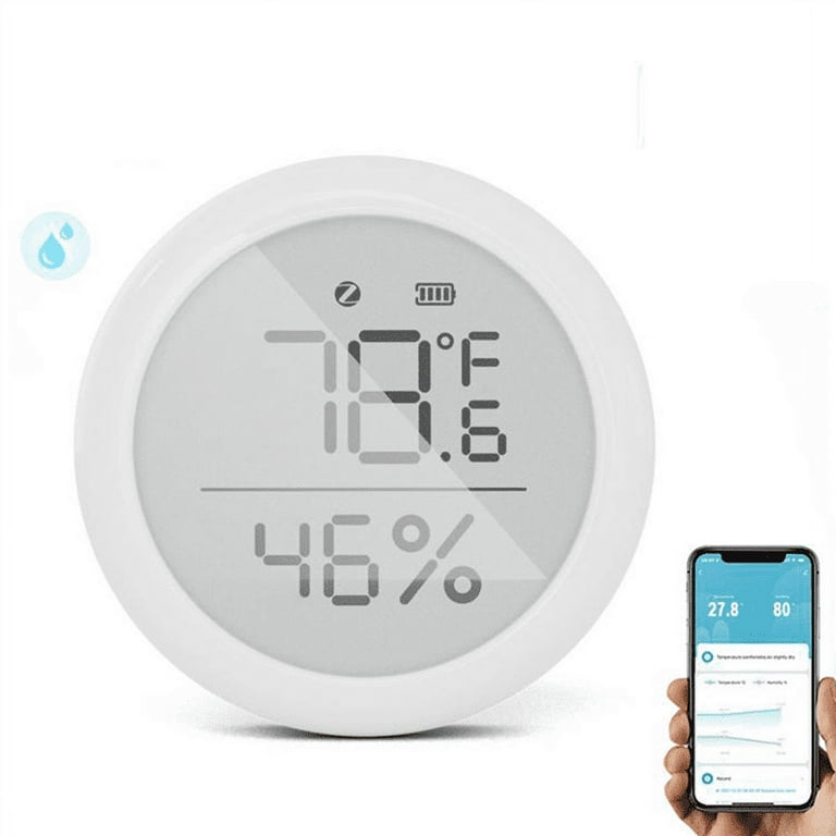XUELILI Smart Thermometer Hygrometer, ZigBee Wireless Indoor