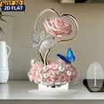 thumbnail image 2 of Upgraded Acrylic Rose Butterfly Decor – 2D Pink Romantic Table Ornament, Valentine's Day Gifts, 2 of 6