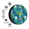 thumbnail image 4 of Naloa Shark And Leaves PVC Leather Spare Tire Wheel Cover for Car Truck SUV Camper Trailer Universal Fit many size17 inch, 4 of 6